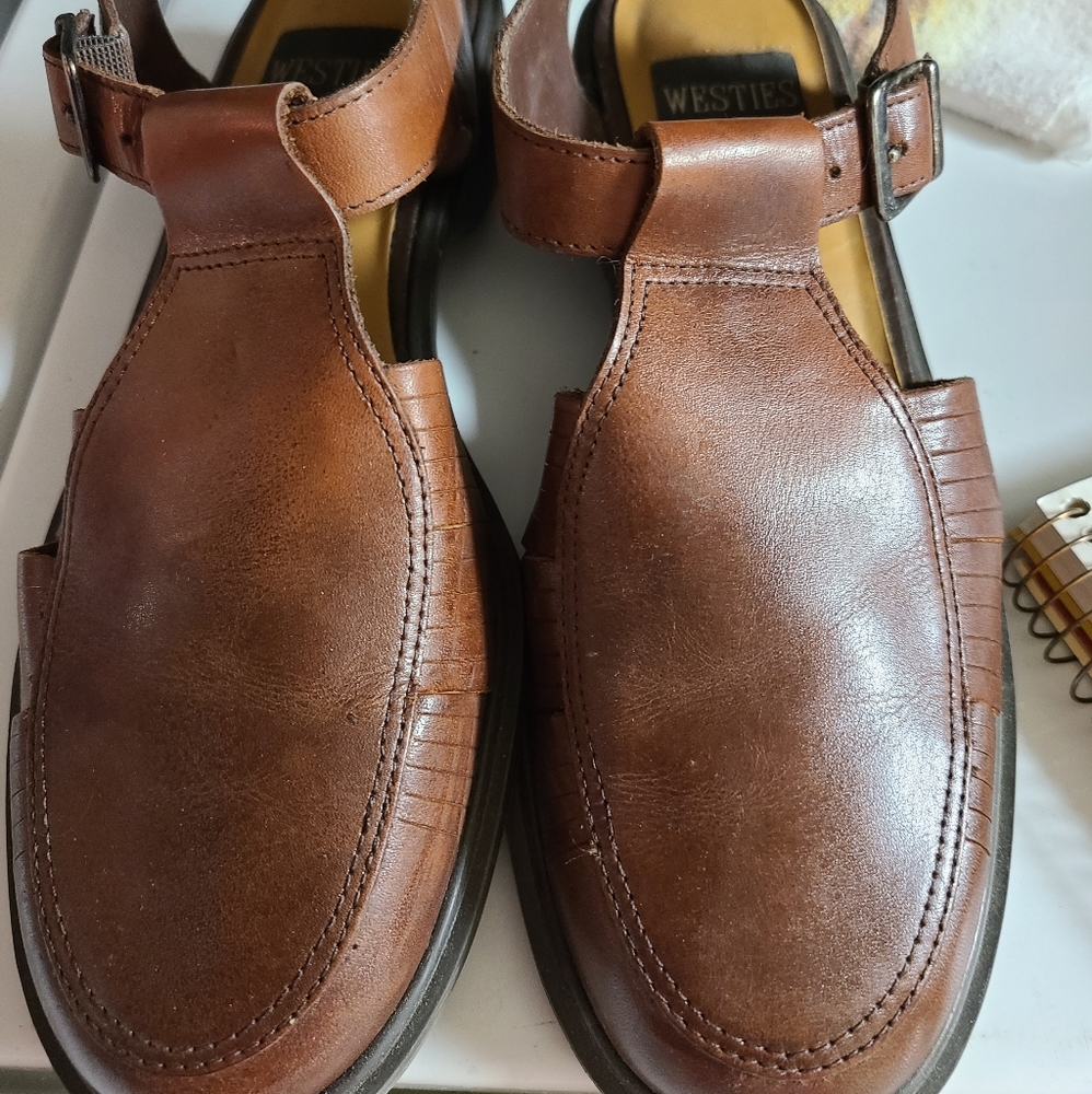 Active Air Brown Leather Upper Sandals (A7)